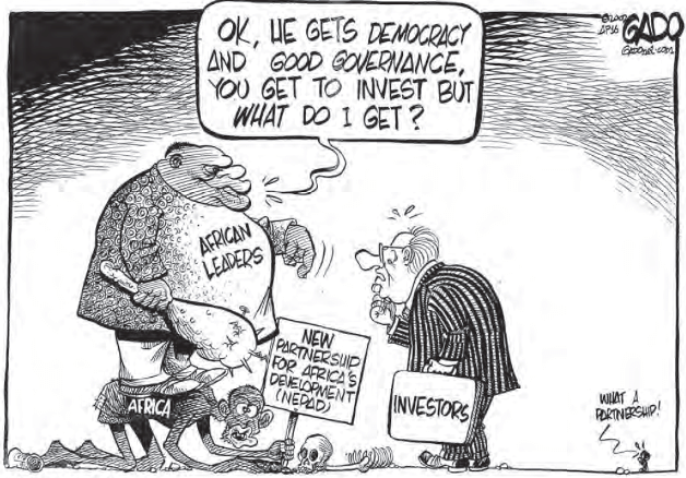 cartoon-on-misguided-aid-new-partnership-for-Africas-development-and